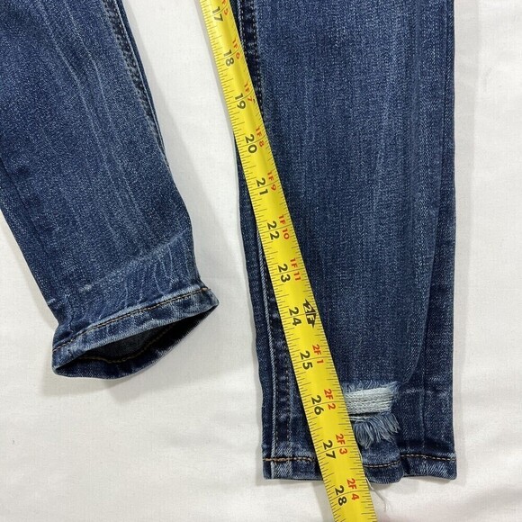 Express Stretch Denim Perfect High Rise Ankle Legging Distressed Skinny Size 0R - Picture 11 of 12